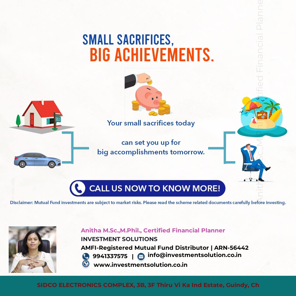 <p>Small Sacrifices, Big Achievements</p>