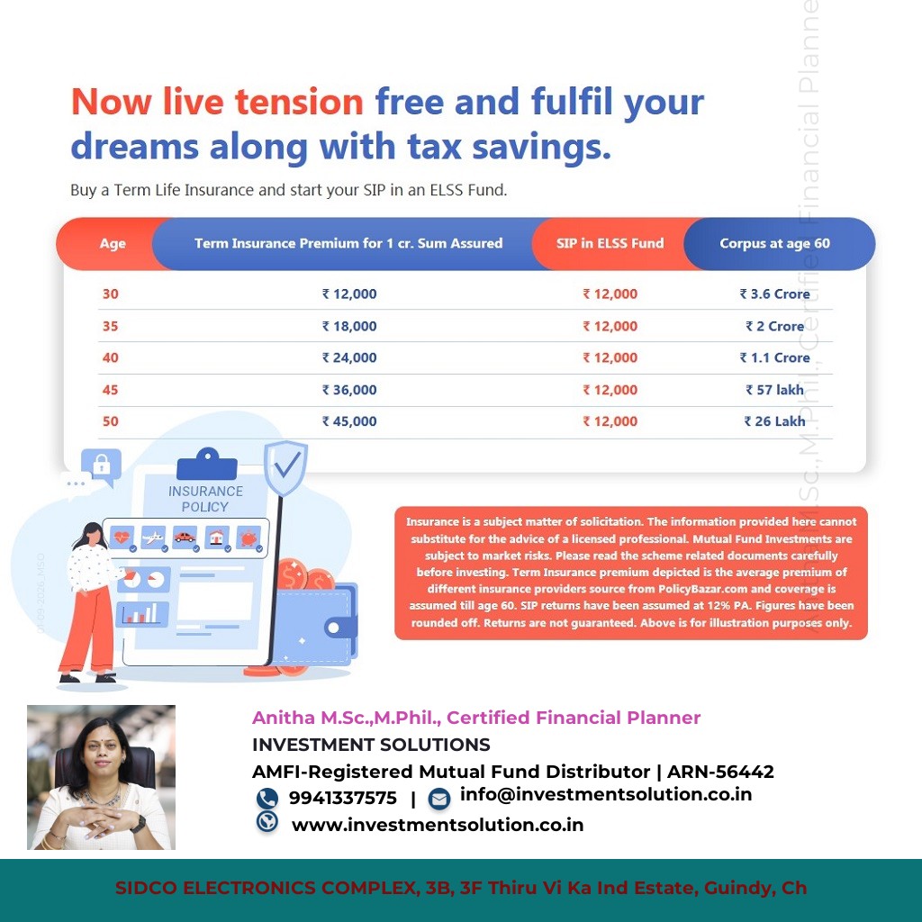 <p>Start your sip in an ELSS fund</p>