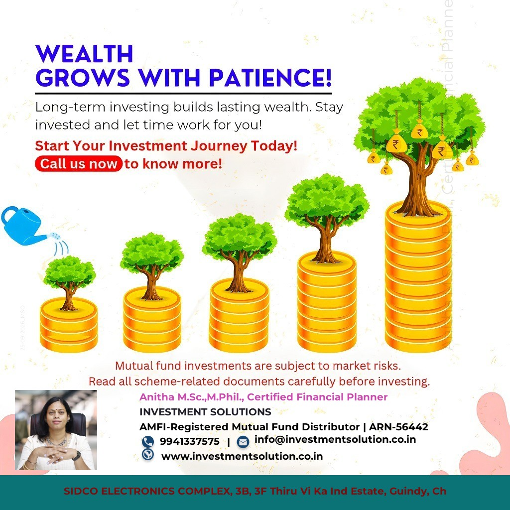<p>Wealth grows with patience</p>