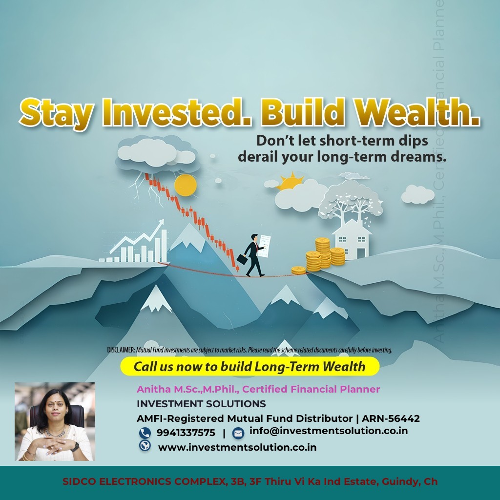 <p>Stay invested build wealth</p>